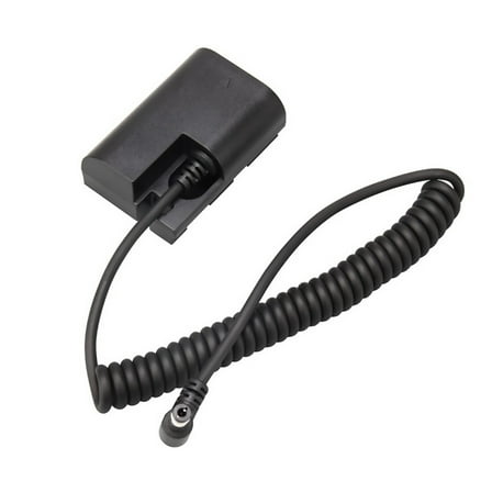 Camera Dummy Battery with DC Male Cable, Portable Power Solution, Safe Stable Operation for Canon
