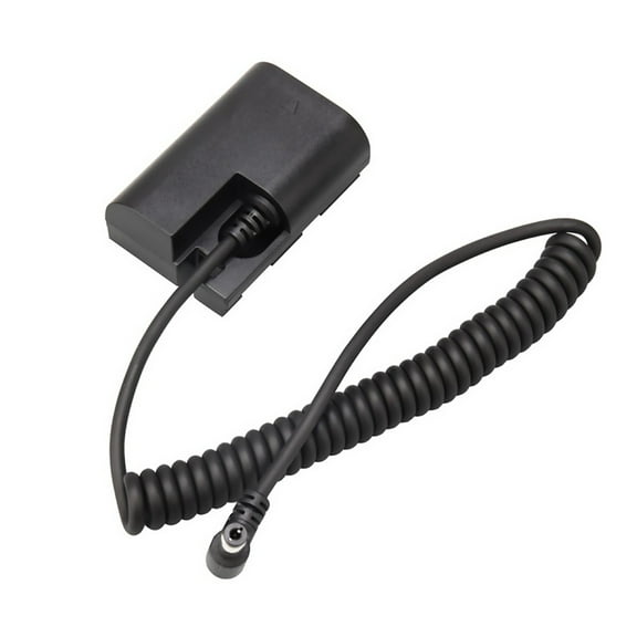 Camera Dummy Battery with DC Male Cable, Portable Power Solution, Safe Stable Operation for Canon