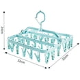 thumbnail image 2 of Foldable Laundry Hanger Drying Rack,Plastic Laundry Clip ,Clip Hanger, 2 of 5