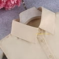 thumbnail image 3 of LoudSung False Collar Detachable Half Shirt Blouse Fake Collar Elegant Pure Color Dickey Simple Designs for Women Girls, 3 of 3