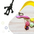 thumbnail image 2 of Enqiretly Universal Collectible Pendant With Soft Touch Keychain Braided Rope Biker Pendant black 1Set, 2 of 6