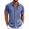 thumbnail image 1 of Hawaiian Shirt For Men, Men's Vintage Button Down Bowling Shirts Short Sleeve Summer Beach Shirt 3XL, 1 of 5