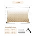 thumbnail image 6 of Sun Shade Sail 8x10Ft Brown White Ombre Geometric Trellis Morrocan Uv Block Sunshade Canopy Outdoor Shade Cover Rectangle Shade Cloth For Patio Garden Yard Deck Pergola, 6 of 6