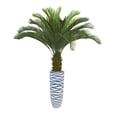 thumbnail image 1 of Vintage Home Artificial Real Touch 70" Tall Palm Tree And Resin Planter, 1 of 3