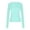 B#Light Blue, variant on Women's Crew Neck Solid Long Sleeve T Shirt, Slim Fit Basic Casual Layering Top,L