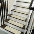 thumbnail image 1 of Flower Design 9" X 28" Stair Treads - 70 % Cotton Anti-Slip Carpet Strips for Indoor Stairs-Easy to Install Stair Treads with Double Adhesive Tape-Safe, Extra-Grip, 13-Pack-Banana Cream Yellow, 1 of 9