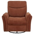 thumbnail image 4 of Adler Upholstered Power Swivel Glider Recliner Rust, 4 of 10