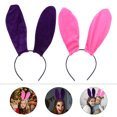 thumbnail image 3 of EeaseCA 2pcs Rabbit Ears Headband Masquerade Hair Hoops Adorable Cartoon Hairpin, 3 of 7