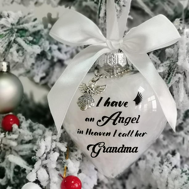 Teissuly Christmas Feather Ball Angel In Memorial Ornament Hanging Sign Commemorative Decorations Teissuly WER202312022143