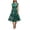 Green, variant on Xaqiouau Womens Floral Midi Dress Cap Sleeve Casual Summer A Line Dress Crew Neck Fit and Flare Belted Party Wedding Guest Dress