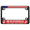 Black - Style 1, variant on [Officially Licensed USMC Product] - Motorcycle Domed Custom-Made Personalized Metal License Plate Frame Frame with Marines The Few The Proud and EGA Emblem Design - Black