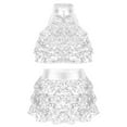 thumbnail image 2 of Alvivi Kids Girls Shiny Sequin Halter Neck Crop Tops wirh Skirt Set for Jazz Modern Dance Costume, 2 of 5