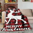 thumbnail image 6 of Christmas Decorations Comfort Reversible and Plush Flannel Fleece-Winter Christmas Sherpa Throw Fmlxio Christmas Flannel Blanket Christmas Printed Bedroom Sofa Nap Blanket, 6 of 6