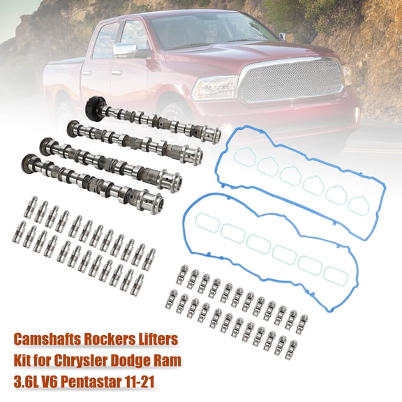 Camshafts Rockers Lifters Kit for Chrysler Dodge Ram 3.6L V6 Pentastar 2011-2021