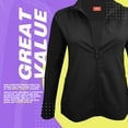 thumbnail image 3 of M&M SCRUBS Women's Ultra Soft Front Zip Warm-Up Scrub Jacket 5200 (Black, 2X-Large), 3 of 6