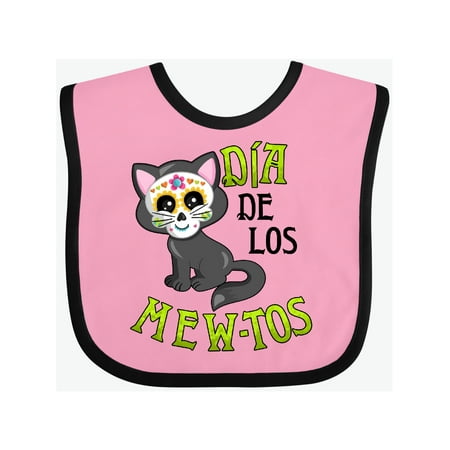 

Inktastic Día de los Mew-tos- Day of the Dead cat Gift Baby Boy or Baby Girl Bib