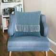 thumbnail image 3 of Housse de Coussin Macramé en Coton Boho Housse de Coussin Décorative Bleue 45x45cm, 3 of 8