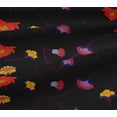thumbnail image 5 of oneOone Cotton Jersey Black Fabric Leaves & Clover Diy Clothing Quilting Fabric Print Fabric By Yard 58 Inch Wide, 5 of 6