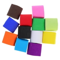 Luxshiny Assorted Color Crepe Paper Ribbon Roll for Party Streamers and Creative Decorations
