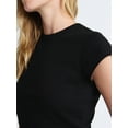 thumbnail image 2 of Free Assembly Women's and Women's Plus Cap Sleeve Tee, Sizes XS-4X, 2 of 5