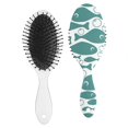 thumbnail image 2 of Tropical Fish Ocean Wave Hair Brush - Durable Detangling Paddle Brush for Women & Girls, Reduces Static & Promotes Shine, 2 of 5