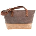 thumbnail image 2 of Mini Tote in Tan and Brown, 2 of 3