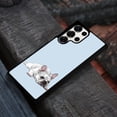 thumbnail image 4 of WIRESTER Shockproof Soft Rubber Cover Case for Samsung Galaxy S25 Ultra 6.8" 2025, French Bulldog Dog Lying Down Looking Up On Pale Aqua Background, 4 of 5