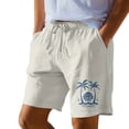 thumbnail image 5 of XINPING Board Shorts Loose Fit Hawaiian Print Quick-Dry Surf Board Shorts with Pockets Stretch Fabric Swimwear Bathing Suits, 5 of 5