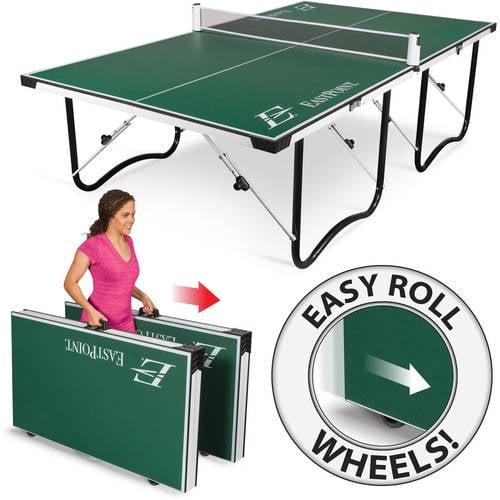 Fold N Store Tennis Table15mm Sports Easy Setup Tournament Size Rust resistant 