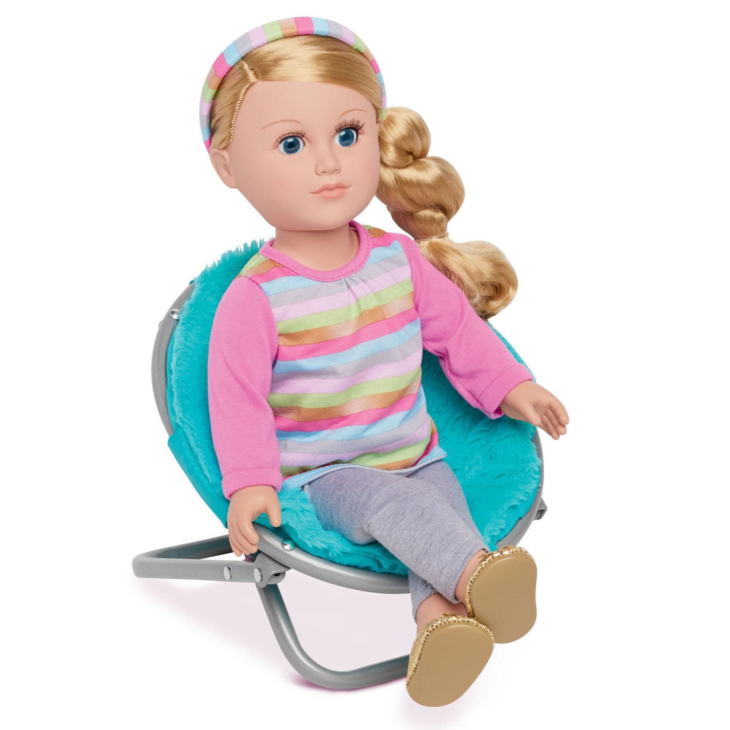 My Life As Fun And Furry Turq Saucer Chair