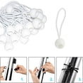 thumbnail image 3 of Canvas White Tarpaulin Camping Fixed Boat Pole Lace Ends Bungee Cord Ball Strapping Rope Tent Accessories Elastic Rope 25PCS, 3 of 8