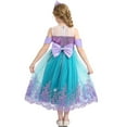 thumbnail image 4 of Girls Princess Dress Up Lace Off Shoulder Evening Elegant Mermaid Dress with Accessories, 4 of 8