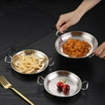 thumbnail image 2 of PASILI Stainless Steel Saucepan Dry Pots Home Cooking Seafood Rice Pot Paella Pan Picnic Snack Plates Cookware With Handle For Kitchen, 2 of 9