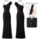 thumbnail image 4 of Vestido VFSHOW Maxi fruncido con volantes y una correa para el hombro para mujer, 4 of 6