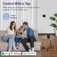 thumbnail image 3 of LEVOIT Smart Thermostat for Home, WiFi Programmable Digital Thermostat, Works with Alexa and Smart Sensor, Energy Saving, Large Touch Screen, C-Wire Adapter Included, DIY Install, Aura 400S, White, 3 of 5