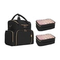 thumbnail image 4 of Organizador grande de esmalte de uñas Estuche de transporte de esmalte de uñas Negro multifuncional con 2 cajas extraíbles Organizador de bolso grande Salvador Dali Organizador de esmalte de uñas, 4 of 10