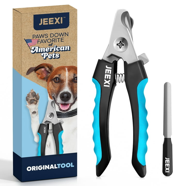 JEEXI Dog Nail Clippers with Safety Guard and File photo 1