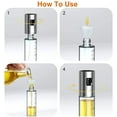 thumbnail image 7 of WELLXUNK Oil Sprayer, Portable Kitchen Oil Spray Bottle, Olive Oil Sprayer Dispenser - with Baking Brush, Bottle Brush and Oil Funnel Oil Spray Bottle for Outdoor BBQ/Travel Cooking/Kitchen, 7 of 7