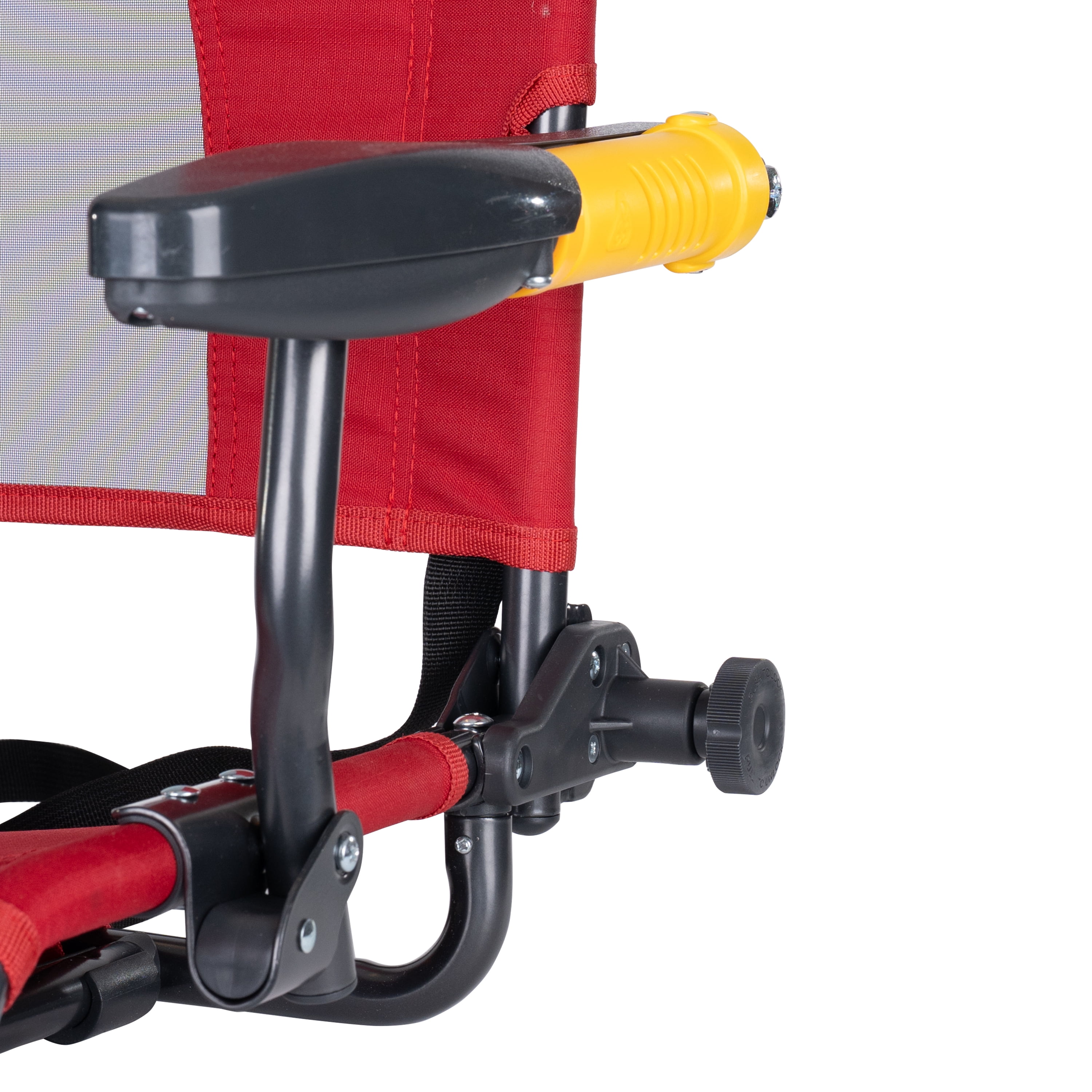 GCI Outdoor Stadium Rock-Cliner Red Rocking Stadium Seat for Bleachers with Back Support and Armrests