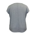 thumbnail image 2 of Plus Size Crew Neck Dolman Short Sleeve Print Top, 2 of 4