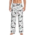 thumbnail image 1 of Fotbe Dachshund Dog Puppy Pantalones de Pijama para Hombre, Pantalones de Dormir, Pantalones de Casa con Cintura Ajustable y Bolsillos-X-Large, 1 of 6