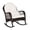 White, variant on Spaco Patio Rattan Rocking Chair with Seat Back Cushions and Waist Pillow, Outdoor Glider Rocking Chair for Porch,Backyard,Indoor and Garden, Red