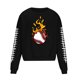 thumbnail image 3 of Sudadera sin capucha para hombre, cuello redondo, deportiva, con estampado de béisbol, sudadera con capucha, manga larga, blusa de poliéster para hombre, 3 of 4