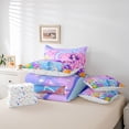 thumbnail image 6 of jejeloiu Cute Mermaid 7 Pieces Bedding Comforter Set,Watercolor Letter C Full Bedding Set For Kids Girls Reversible, 6 of 8