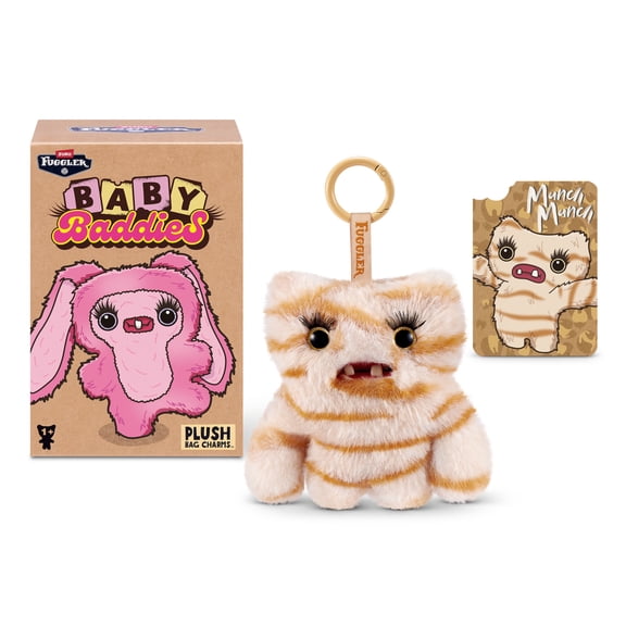 Fuggler Baby Baddies Fugg 5 Inch Collectible by ZURU - Ugly Monster Plush Toy for Kids Ages 1