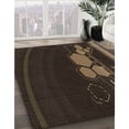 thumbnail image 2 of Ahgly Company Indoor Round Patterned Red Dirt Brown Area Rugs, 6' Round, 2 of 6