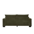 thumbnail image 7 of 78" Corduroy Sofa,3 Seater Sofa with Extra Deep Seats,Modern Upholstered Couch with USB,Cup Holders & Side Pocket,2 Pillows for Living Room,Green, 7 of 7