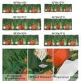thumbnail image 6 of Happy St. Palmer Valance Curtain for Windows Green Gnome Four Leaf Clovers Rod Pocket Curtain Valances Short Window Treatments Panels for Kitchen Bathroom Laundry Room Basement 60 x 18 Inch, 6 of 9