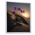 thumbnail image 2 of Designart "Beachside Violets" Violets Floater Framed Canvas Art Print, 2 of 5