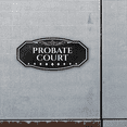thumbnail image 3 of Victorian Plus Probate Court Wall or Door Sign Leather | Legal and Courtroom Decoration - Large, 3 of 8